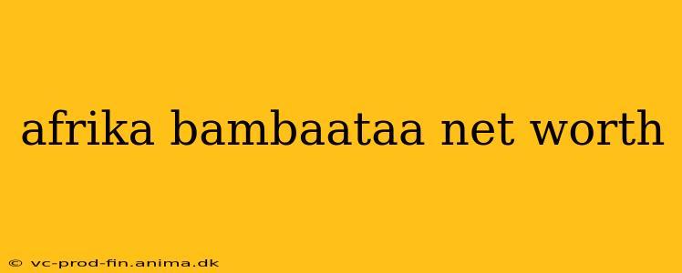 afrika bambaataa net worth