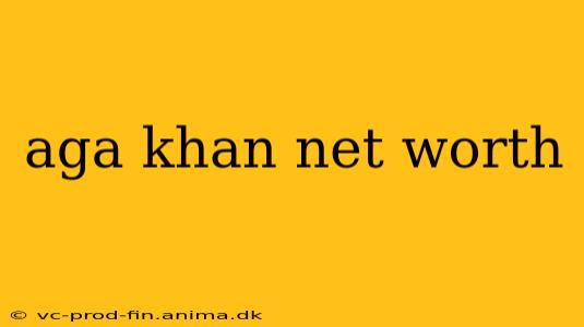 aga khan net worth
