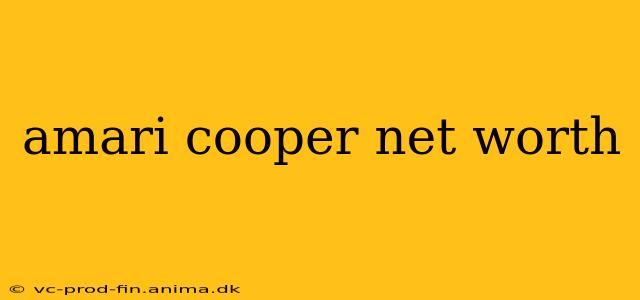 amari cooper net worth