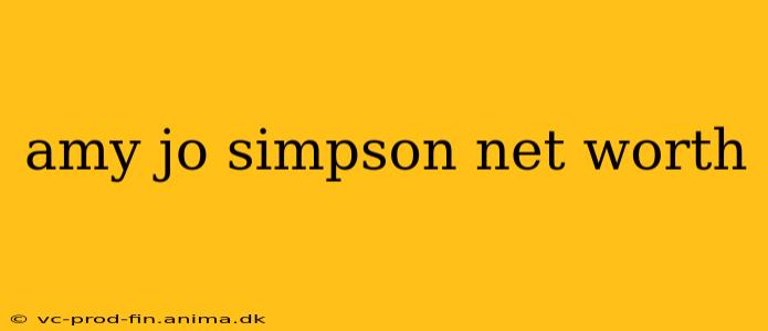 amy jo simpson net worth