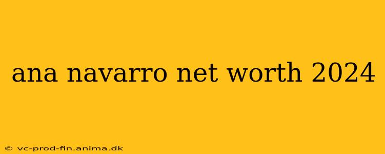 ana navarro net worth 2024