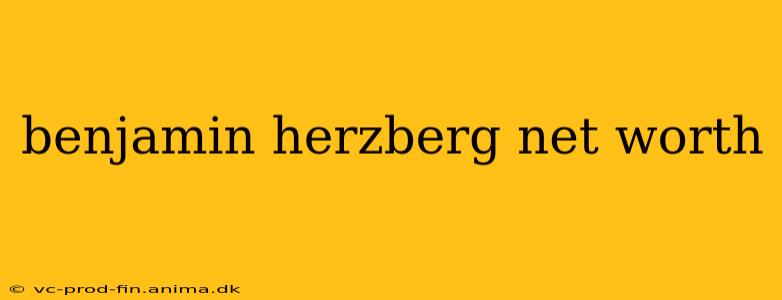 benjamin herzberg net worth