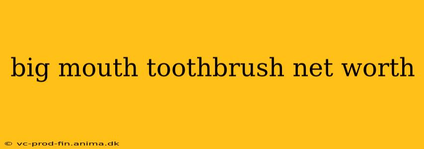 big mouth toothbrush net worth