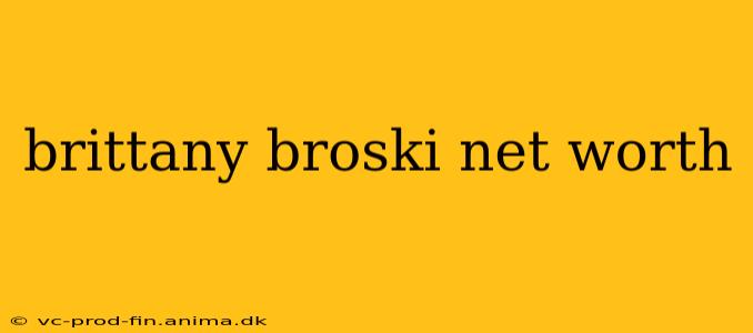brittany broski net worth