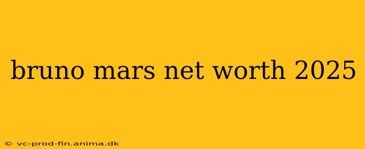 bruno mars net worth 2025