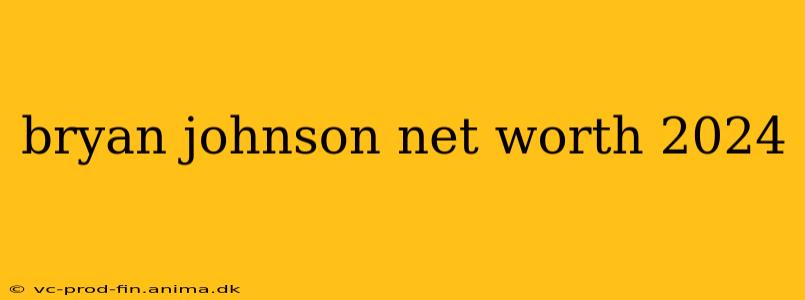 bryan johnson net worth 2024