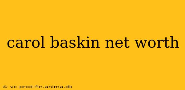 carol baskin net worth