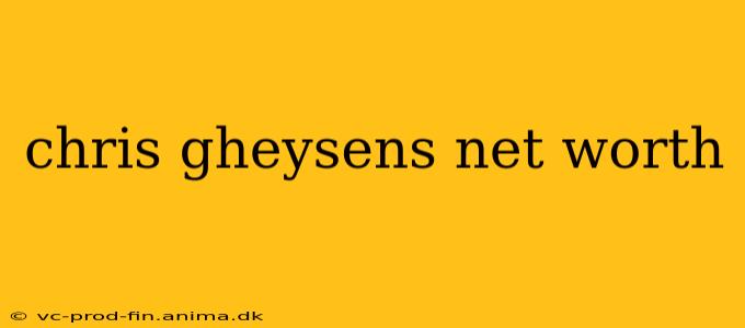 chris gheysens net worth