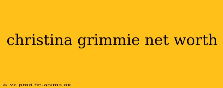 christina grimmie net worth
