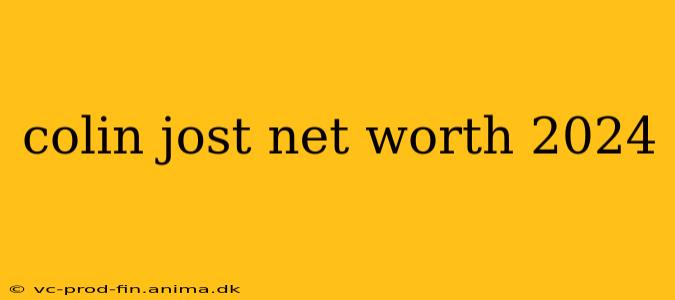 colin jost net worth 2024