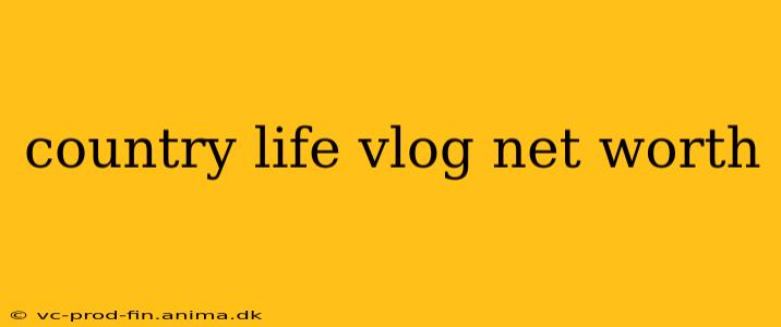 country life vlog net worth