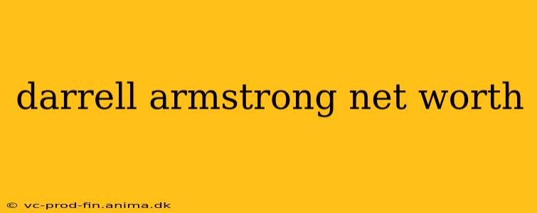 darrell armstrong net worth