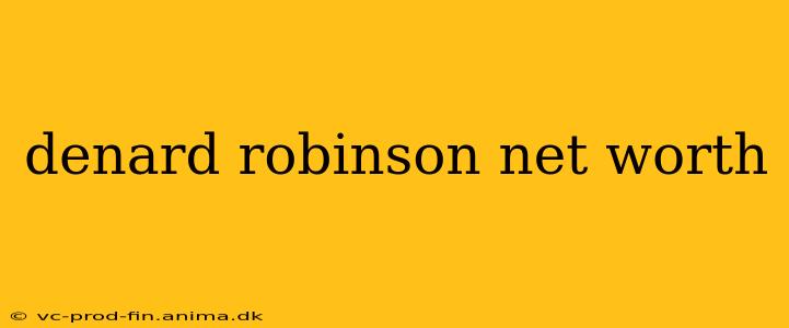 denard robinson net worth