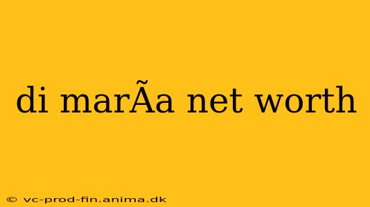 di marÃ­a net worth