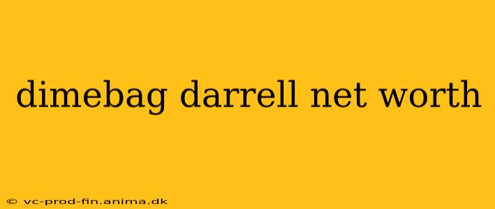 dimebag darrell net worth