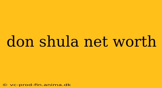 don shula net worth