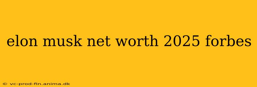 elon musk net worth 2025 forbes