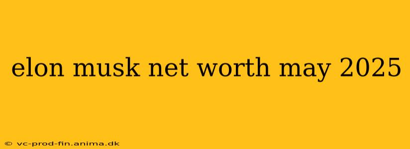 elon musk net worth may 2025