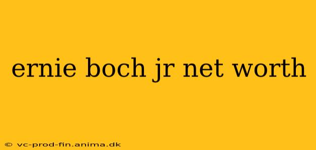 ernie boch jr net worth