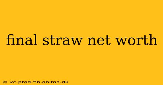 final straw net worth