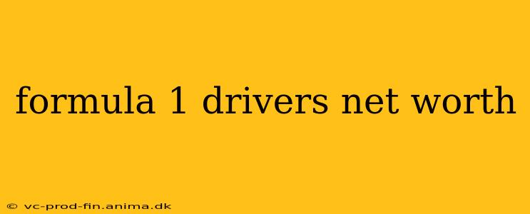 formula 1 drivers net worth
