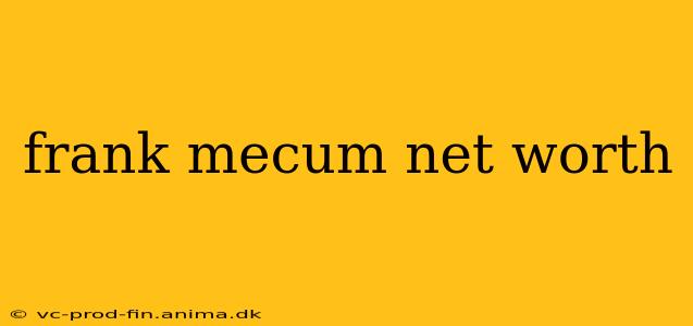 frank mecum net worth
