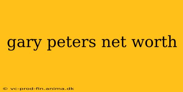 gary peters net worth