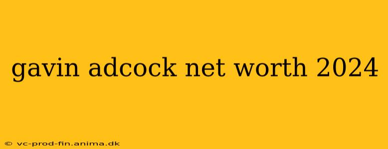 gavin adcock net worth 2024
