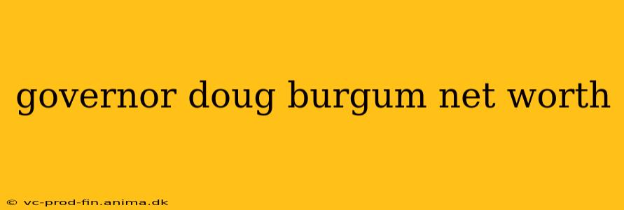 governor doug burgum net worth
