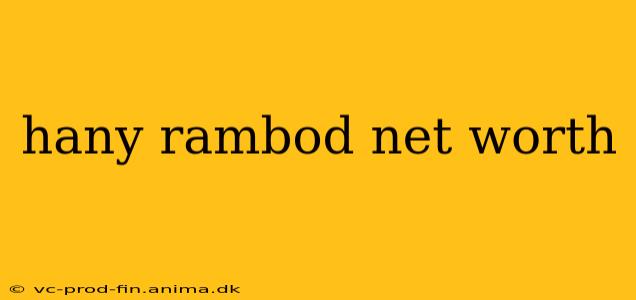 hany rambod net worth