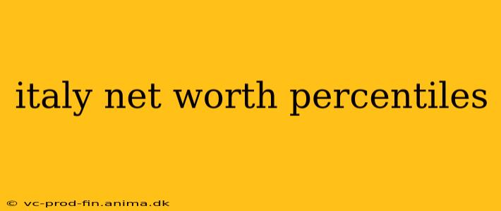 italy net worth percentiles