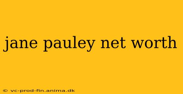 jane pauley net worth