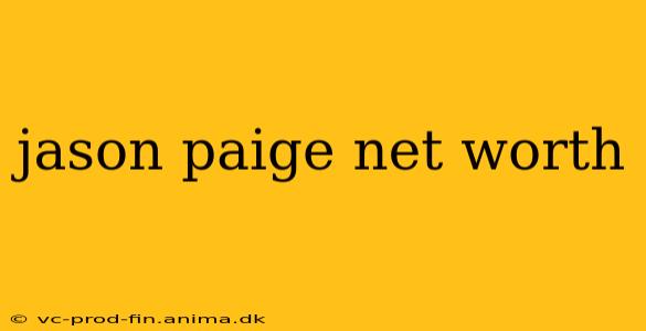 jason paige net worth