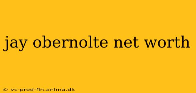 jay obernolte net worth