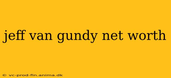 jeff van gundy net worth