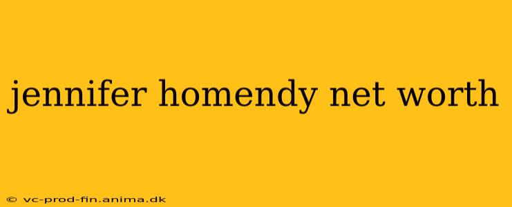 jennifer homendy net worth