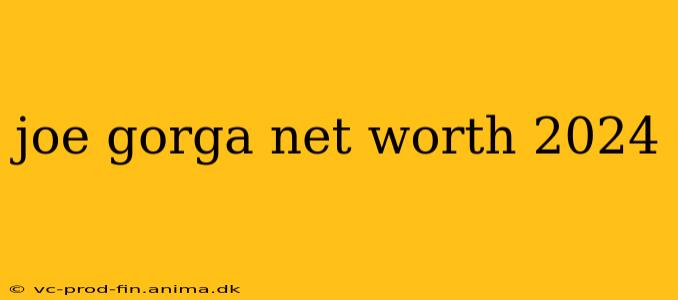 joe gorga net worth 2024