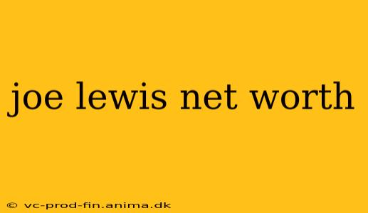joe lewis net worth