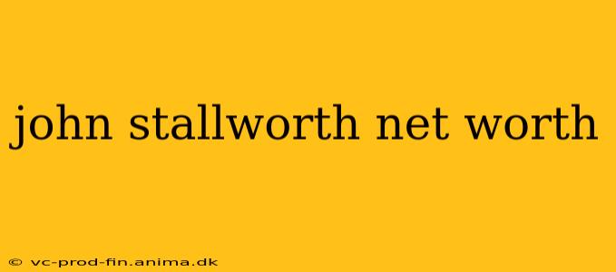 john stallworth net worth