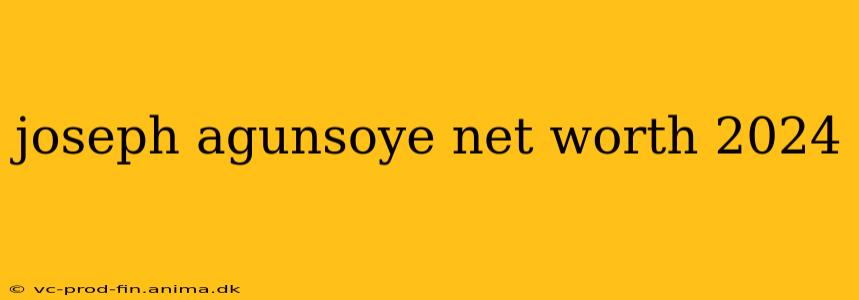 joseph agunsoye net worth 2024