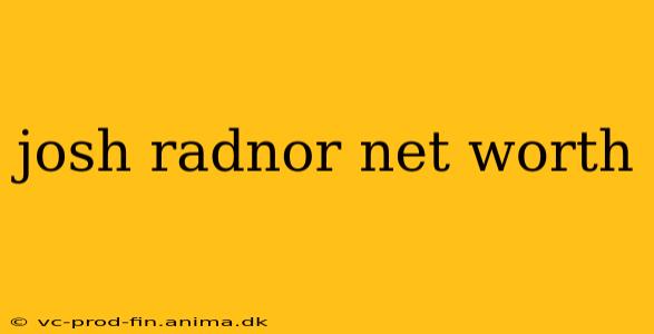 josh radnor net worth