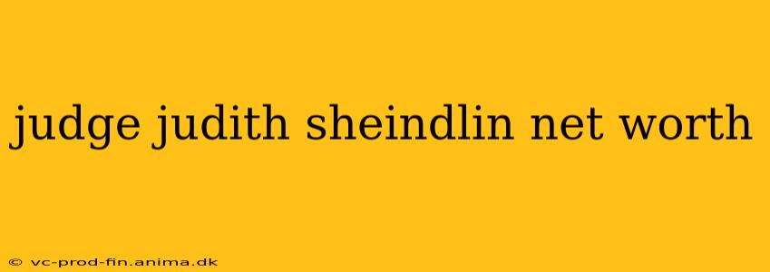 judge judith sheindlin net worth