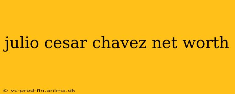 julio cesar chavez net worth