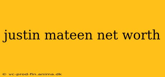 justin mateen net worth