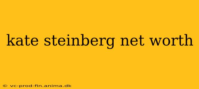 kate steinberg net worth
