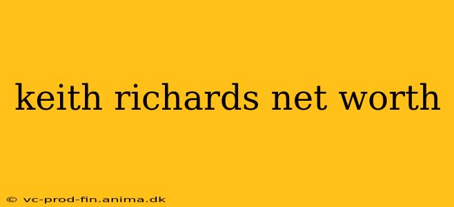 keith richards net worth
