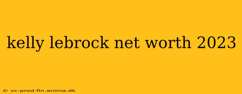 kelly lebrock net worth 2023