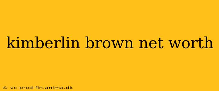 kimberlin brown net worth