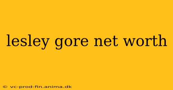 lesley gore net worth