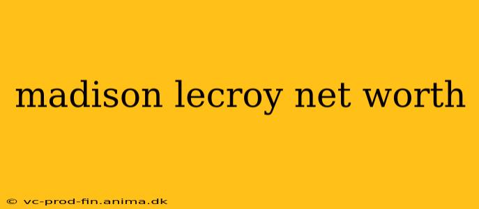madison lecroy net worth